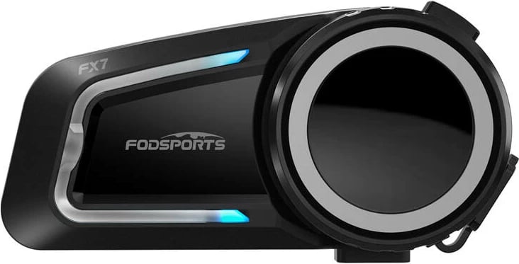 Interkom për motoçikletë Fodsports FX7, Bluetooth 5.0, IP67, i zi