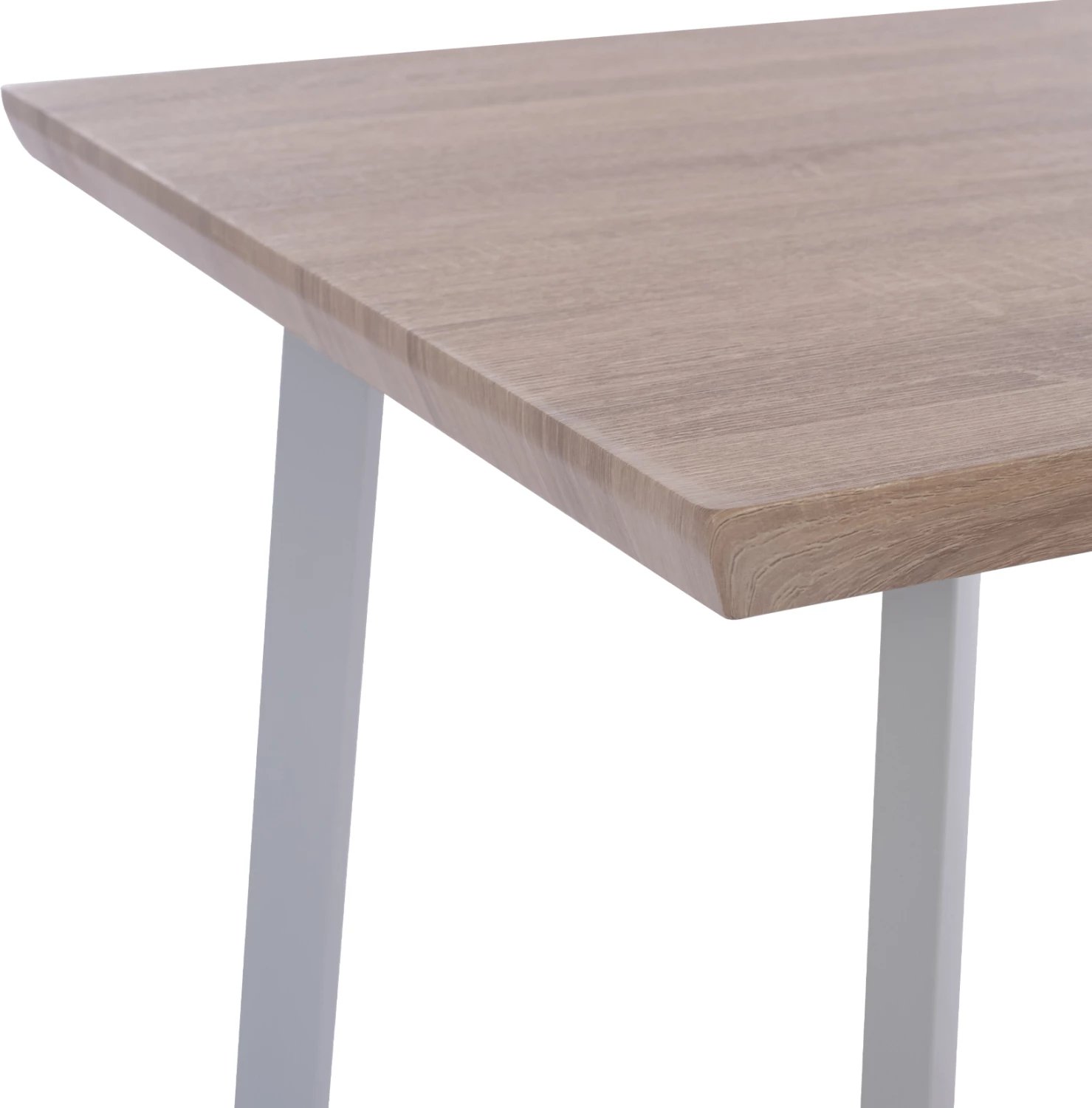 Tavolinë ngrënieje OFIRA, 140x80, ngjyrë sonama, këmbë të bardha, FH8374.02