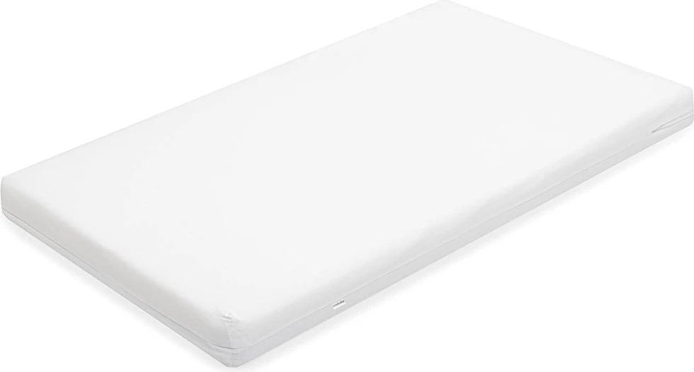 Dyshek krevat bebe NEW BABY STANDARD 120x60x7 cm, shtresë kokosi + shkumë, i bardhë