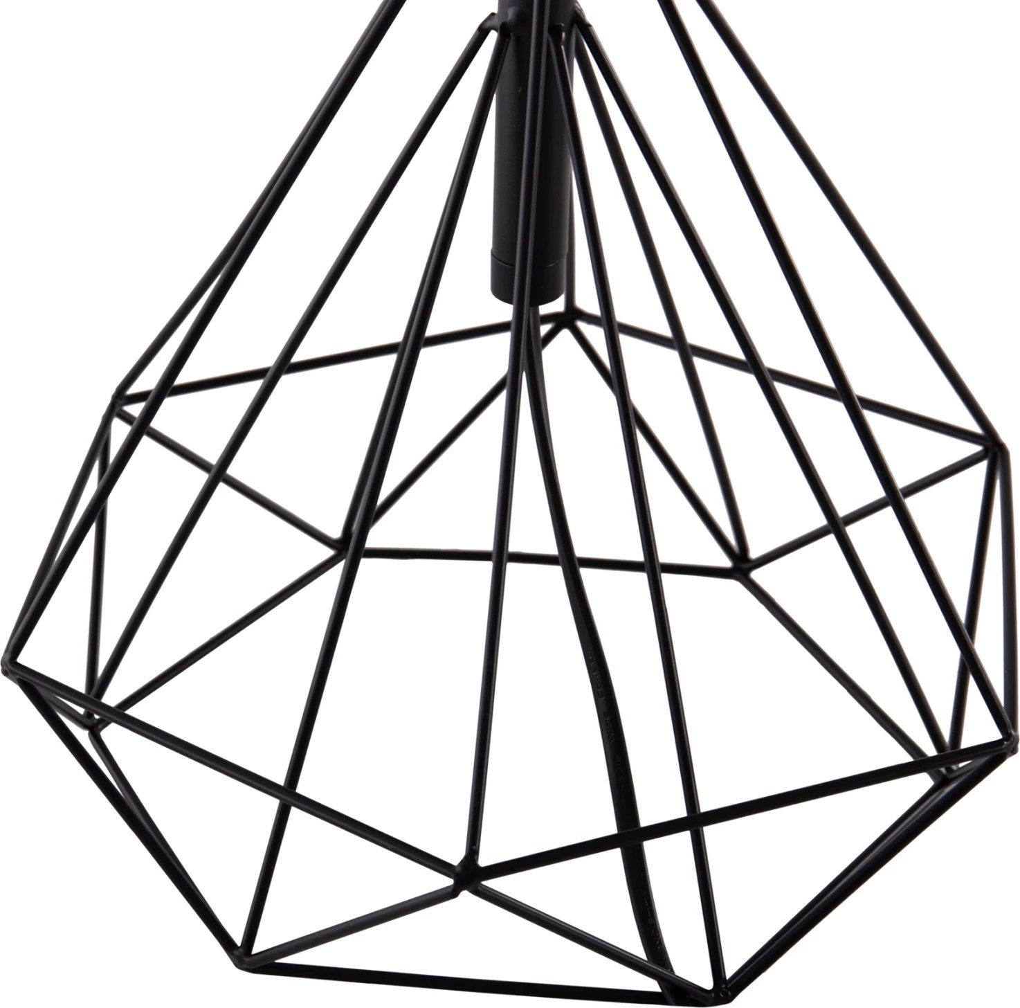 Llambë tavoline GEILO FH7416.11, metal i zi, kapak PVC i zi, 25x48.5cm
