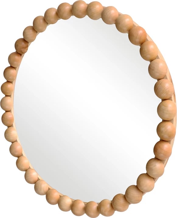 Pasqyrë muri Specio, dru natyral, Φ60x4.5cm