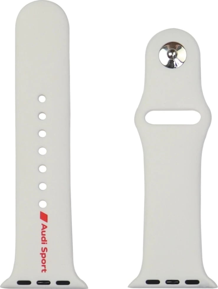 Rrip silikoni për Apple Watch Audi Sport, i bardhë, 40/41/42mm