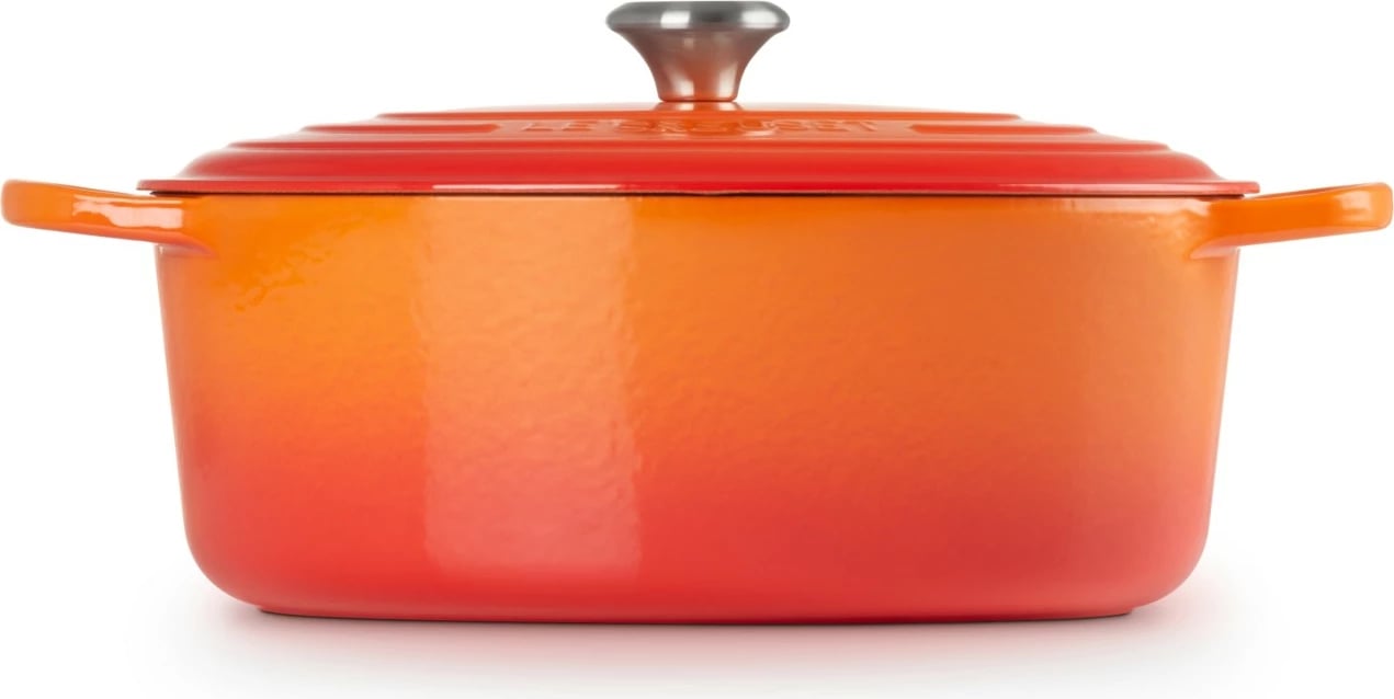 Tenxhere Le Creuset Signature 7.5L ovale, gize, portokalli