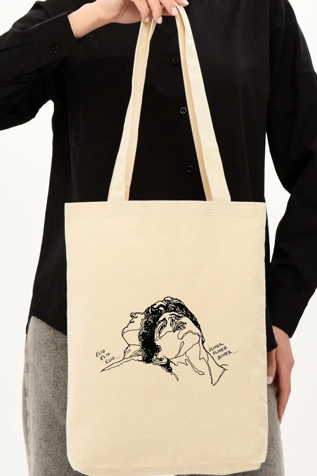 Çantë tote Zoozie Bags, krem, 35x40x8cm