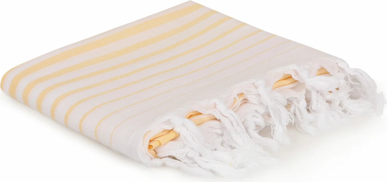 Peshqir plazhi Fouta, ngjyrë e verdhë, Mijölnir, Golge, 90x180cm