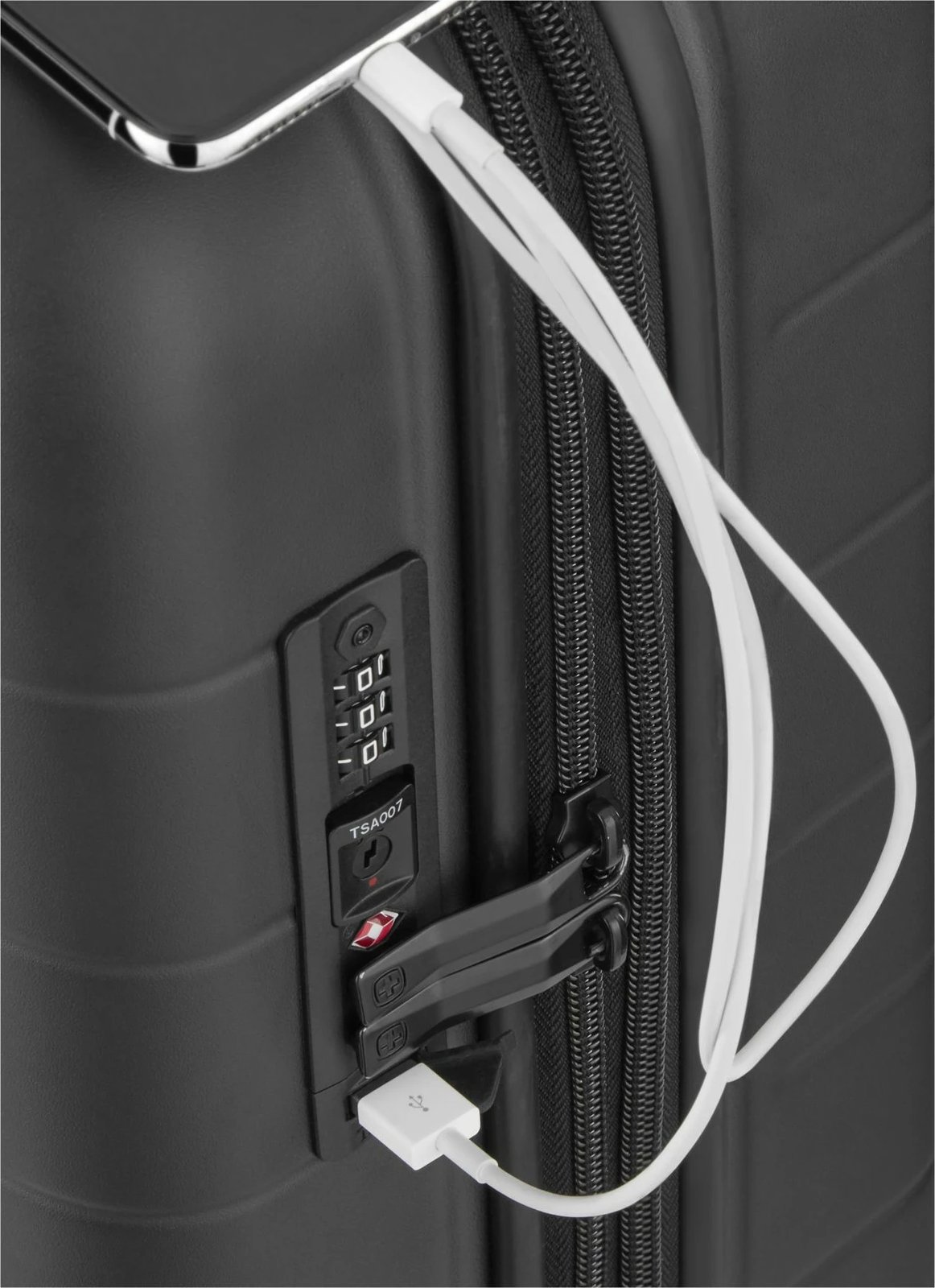 Kasë udhëtimi Wenger Syntry Carry-On me ndarje për laptop, e zezë/gri