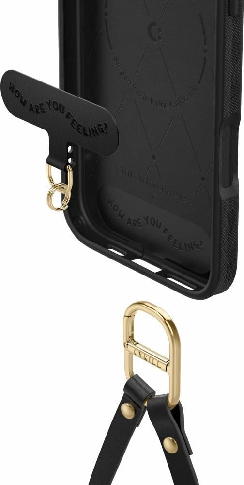 Mbështjellës Spigen Cyrill Classic Charm MagSafe për iPhone 16 Pro Max, i zi, me rrip
