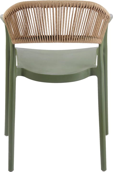 Karrige me krahë Ankara, ngjyrë ulliri-natyrale, e grumbullueshme, 54x55.5x77cm