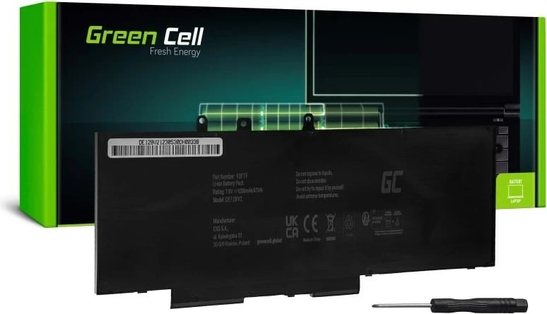 Bateri laptopi Green Cell DE128V2, e zezë