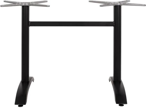 Bazë alumini 2 këmbë FH461.01, ngjyrë e zezë matte, 78x60x73