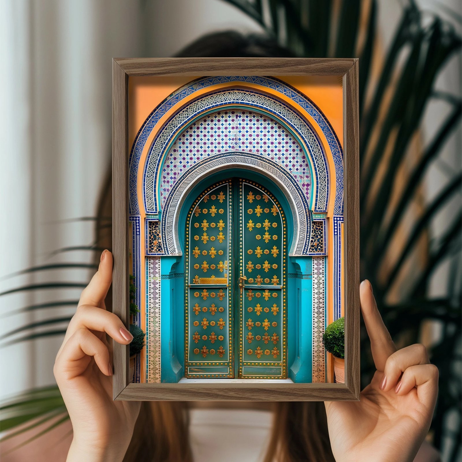 Pikturë dekorative me kornizë MDF, shumëngjyrëshe, GE121-L