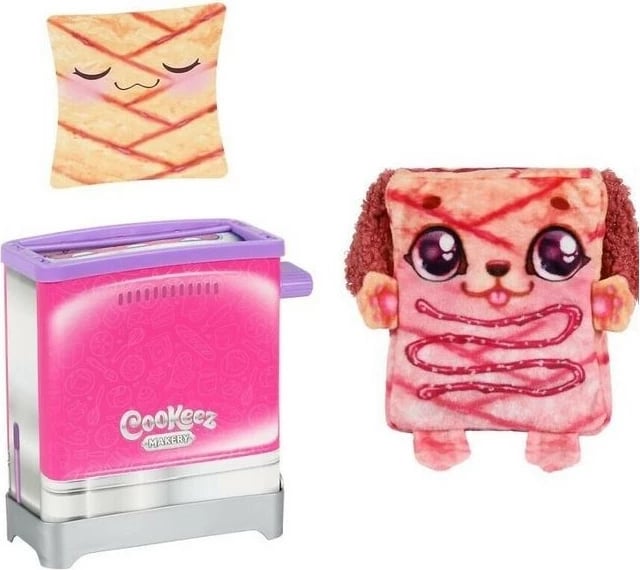 Lodër maskotë aromatike Cookeez Makery Toasts, Cobi MO-23522, me toster lodër, shumëngjyrëshe