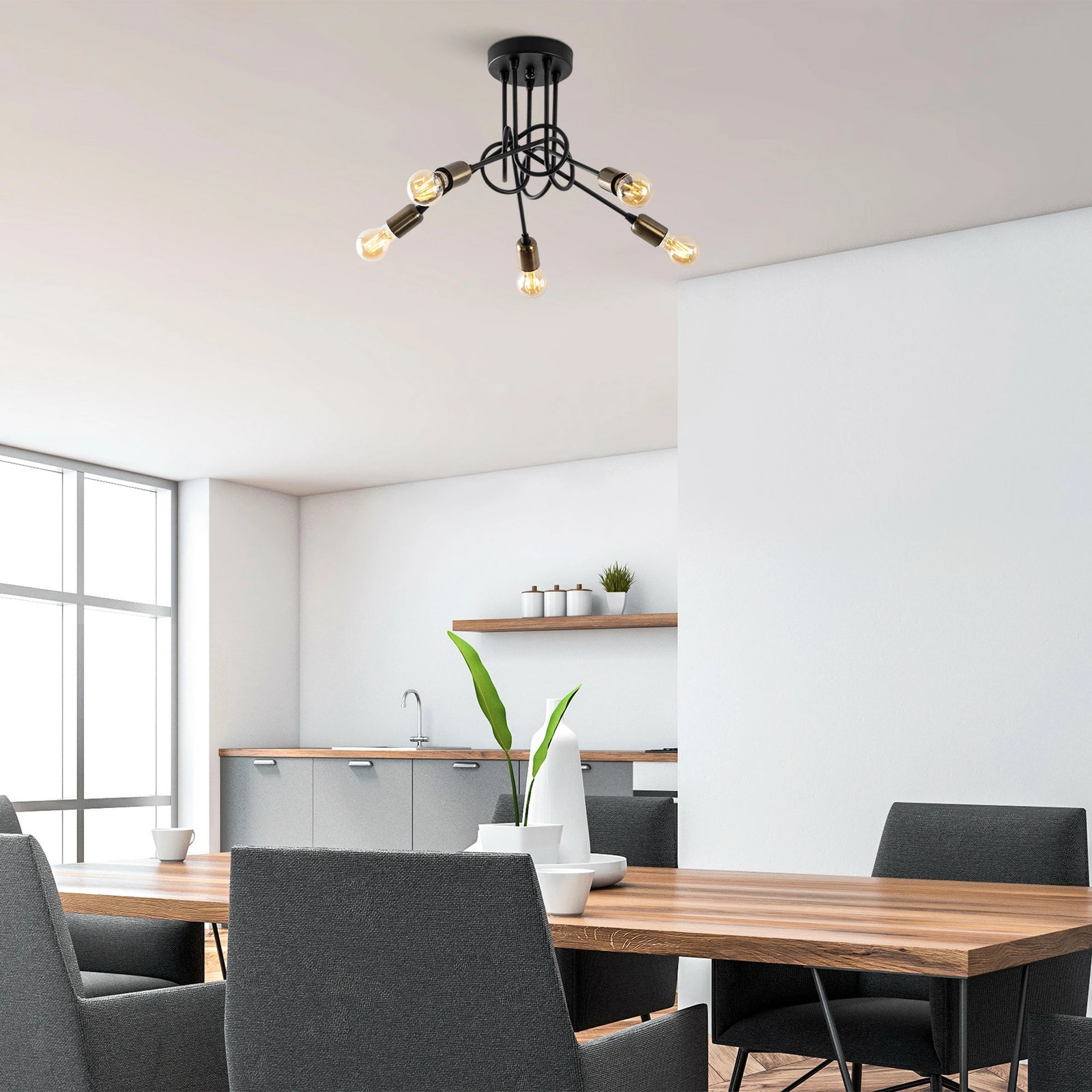 Llambadar Opviq, Viraj - 10880, ngjyrë e zezë, antike