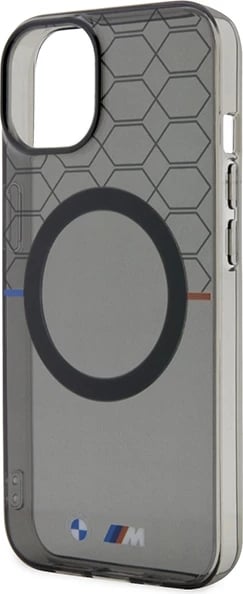 Mbështjellës BMW Pattern MagSafe për iPhone 14 Plus, Gri