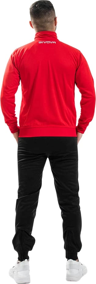 Trenerka unisex Givova, e zezë-kuqe