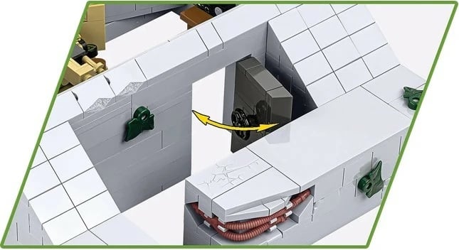 Set lodrash ndërtimi Cobi Klocki German Bunker Regelbau 667, 642 pjesë, me figura, plastikë