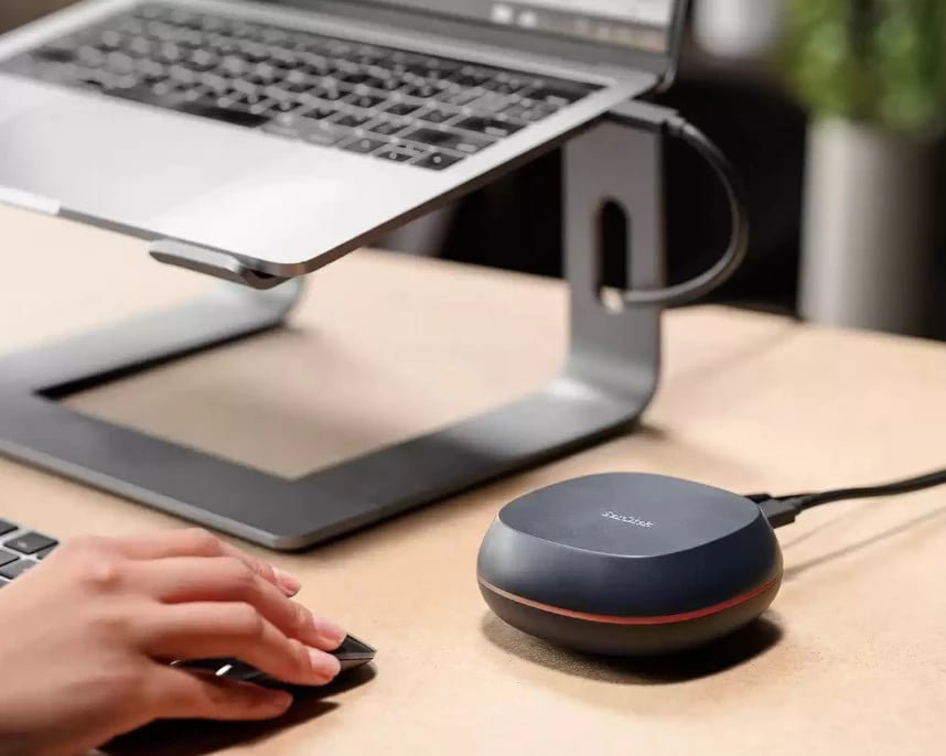 Disk i jashtëm SanDisk SDSSDT40-4T00-EM25, 4 TB, USB Type-C, Gri