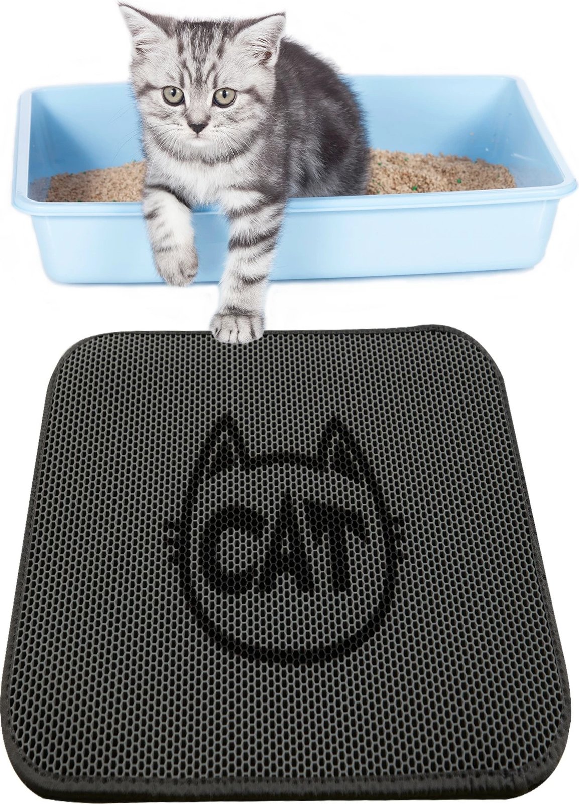 Tapet për rërë mace, silueta mace, Paws & Whiskers