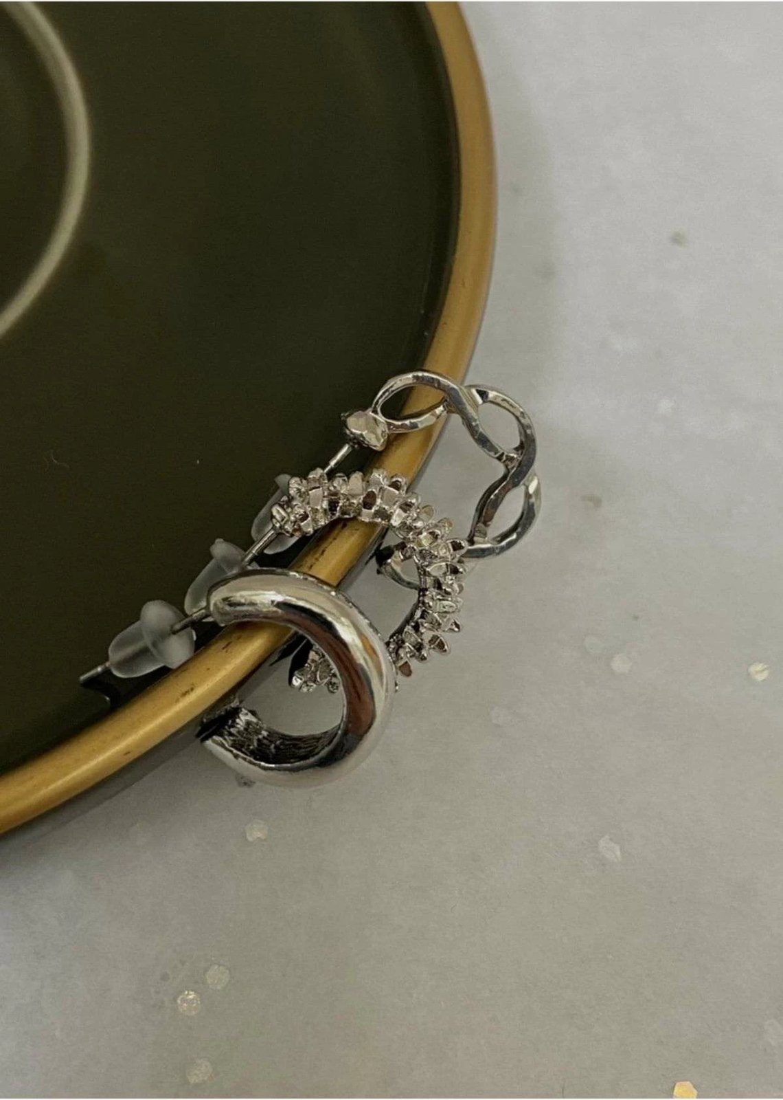 Set vathësh Jumeon, ngjyrë argjendi, KPEGMSA185, 6 copë