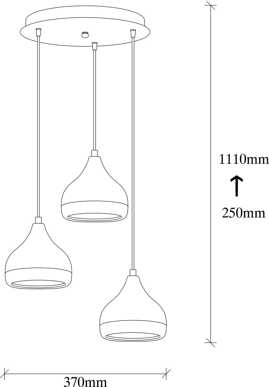 Llambë tavani Opviq, Yıldo - 6872, e bardhë, e kuqe, e artë