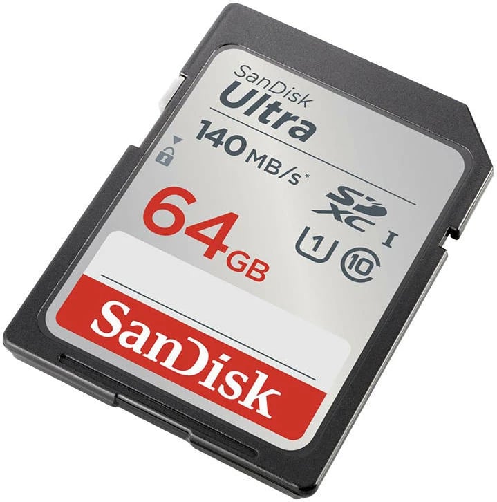 Kartë memorie SDXC SanDisk Ultra 64GB 140MB/s UHS-I U1 Class 10 (SDSDUNB-064G-GN6IN)