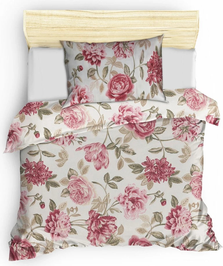 Set mbulesë për jorgan, një person, L'essentiel, Care, rozë