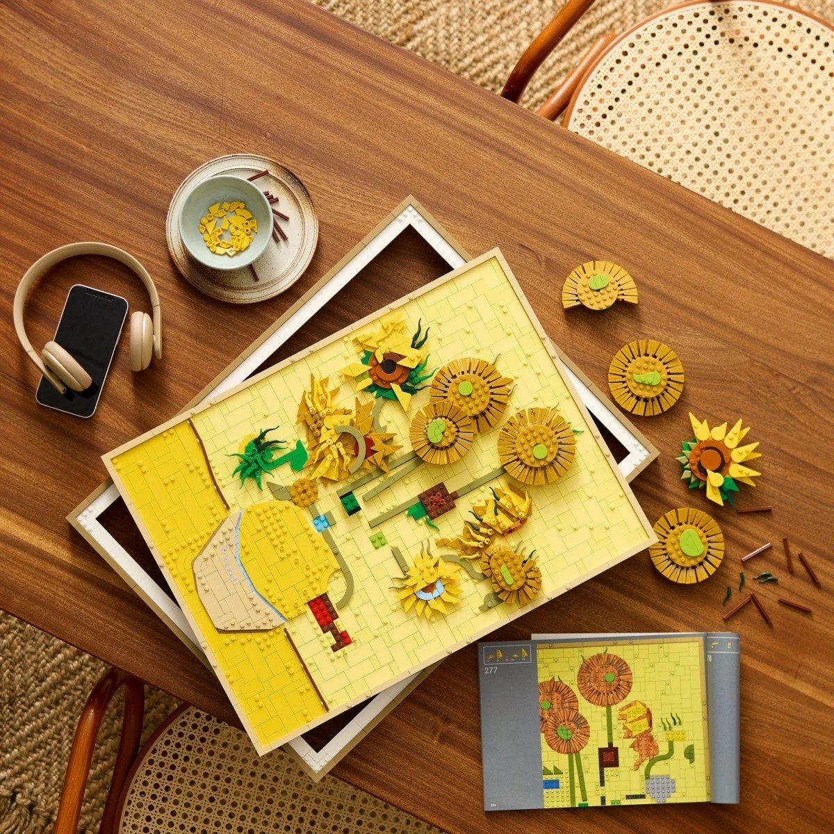 Set ndërtimi LEGO Art 31215 Sunflowers Vincent van Gogh, 2615 pjesë, plastikë