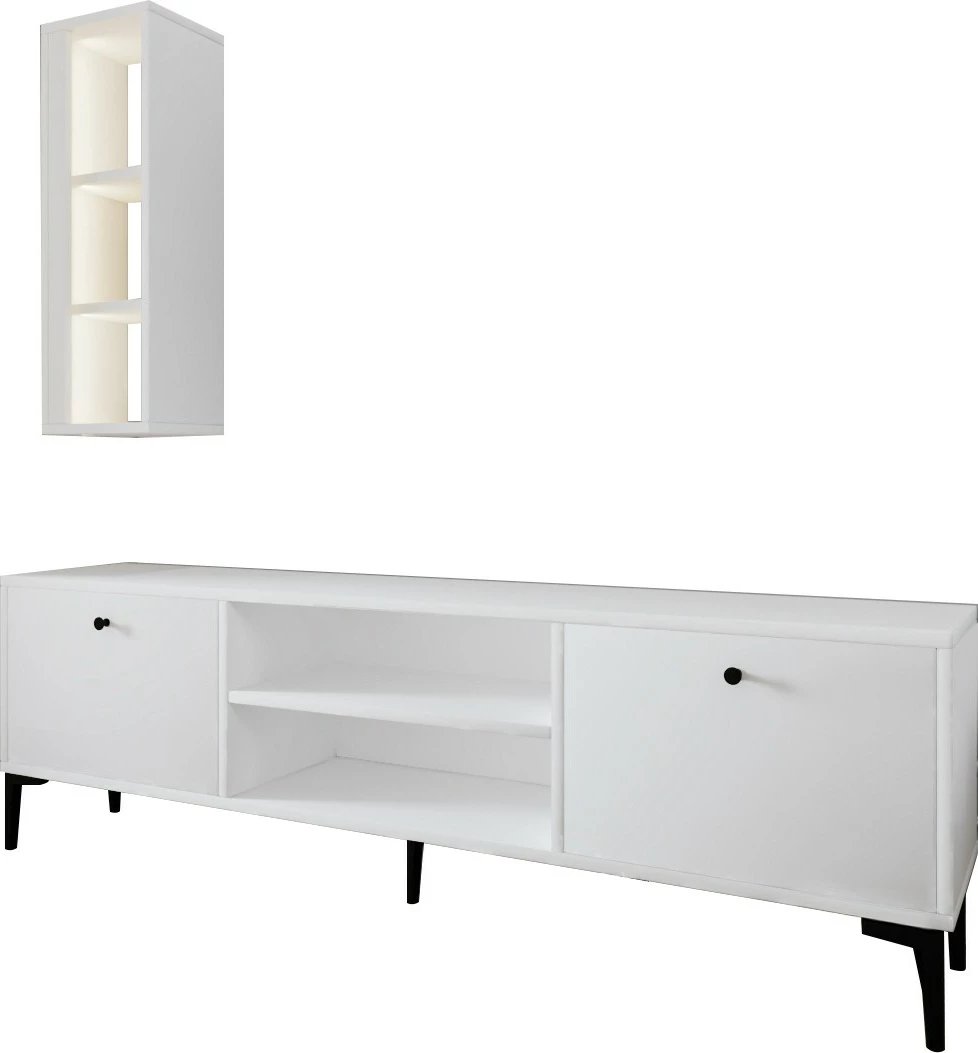 Komodë TV Skye Decor, e bardhë