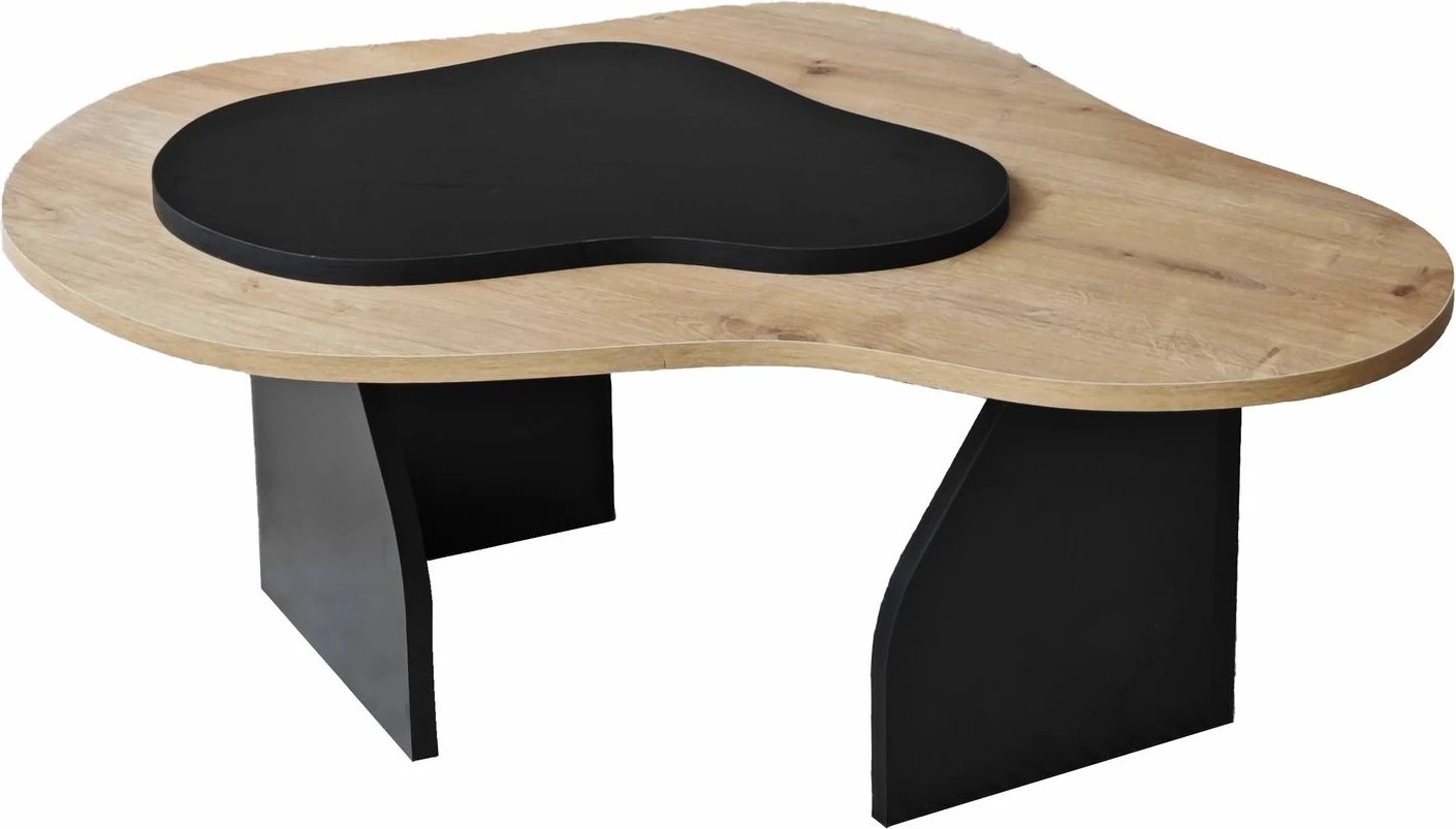 Tavolinë kafeje Hanah Home, ngjyrë lisi safir dhe e zezë