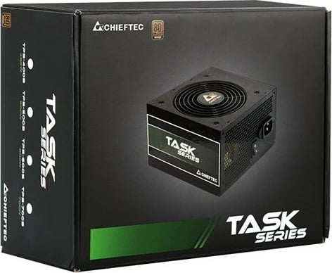 PSU Chieftec Task TPS-500S, 500 W, 80 PLUS Bronze, e zezë