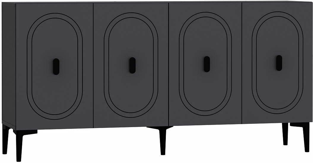 Konsol Skye Decor, ngjyrë antracit, Weny