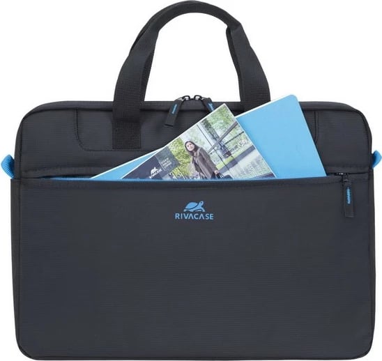 Çantë laptopi RIVACASE Regent II 14.0 inç, e zezë