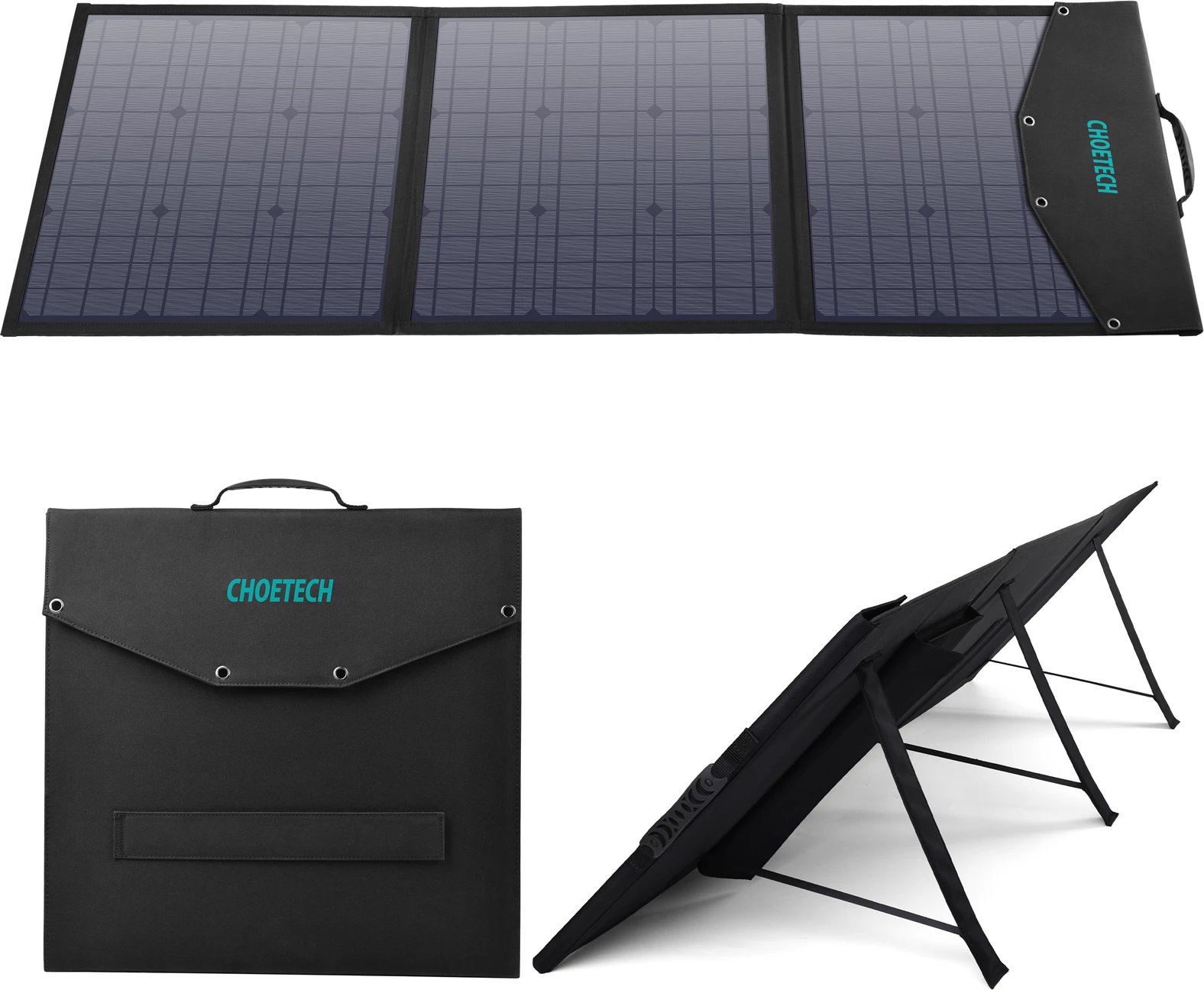 Karikues diellor portativ Choetech SC008, 120W, 4 porta, i zi