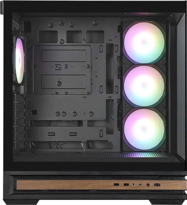 Kasë Zalman P40 NAMU ATX Midi Tower ARGB, panel qelq i temperuar, USB-C, 4x 120 mm ventilatorë, e zezë