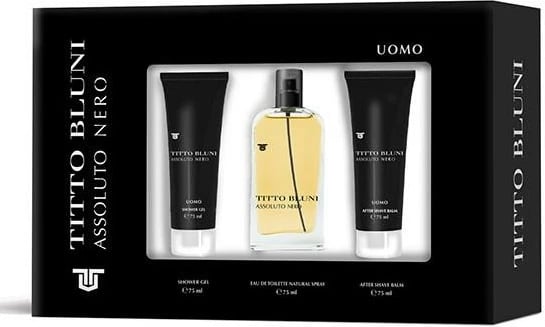 Set Eau de Toilette për meshkuj Titto Bluni Assoluto Nero 3x75ml