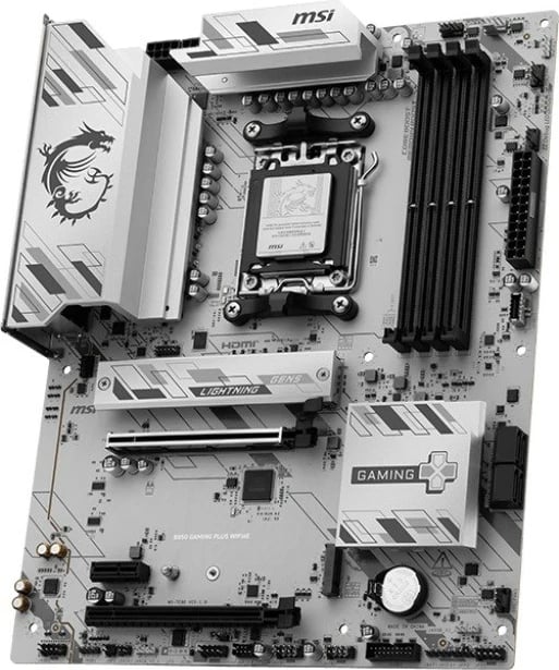 Pllakë amë MSI B850 GAMING PLUS WIFI6E, Socket AM5, ATX, Wi-Fi 6E, e zezë
