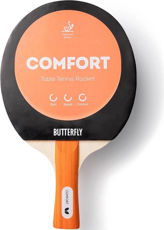 Raketë ping pongu Butterfly, e zezë