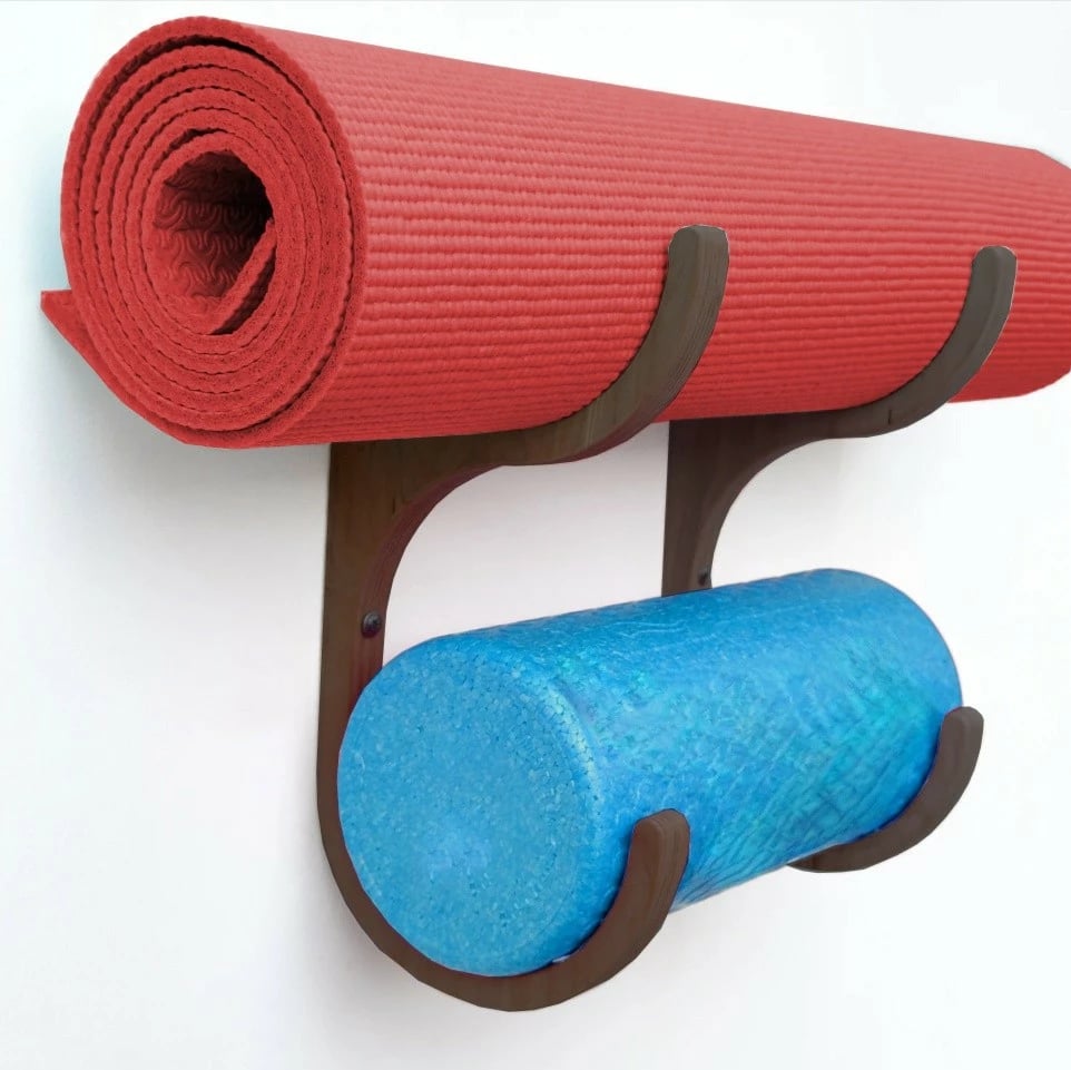 Raf dekorativ prej druri për mur, ngjyrë e zezë, Skye Decor, Raf277