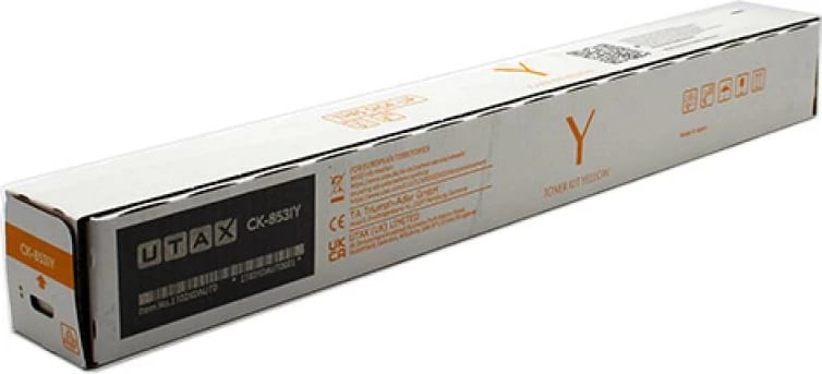 Toner Utax Copy Kit CK-8531Y CK8531Y (1T02XDAUT0), rendiment 9,750–23,700 faqe, e verdhë