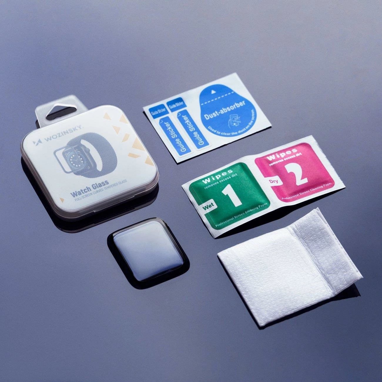 Xham mbrojtës hibrid për Apple Watch, Wozinsky, PPDGL-01, 41mm, i zi