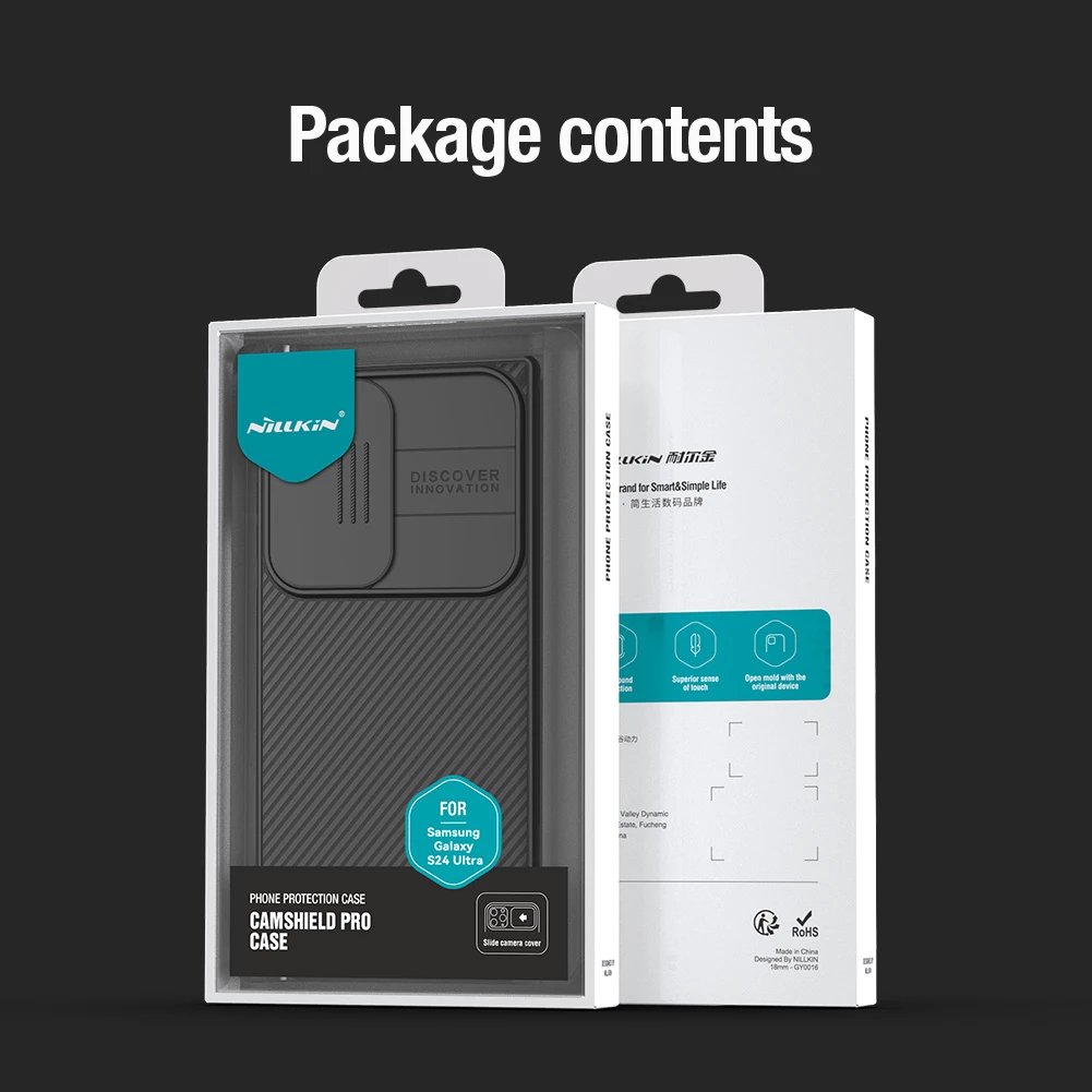 Mbështjellës Nillkin CamShield Pro për Samsung Galaxy S24 Ultra, i zi