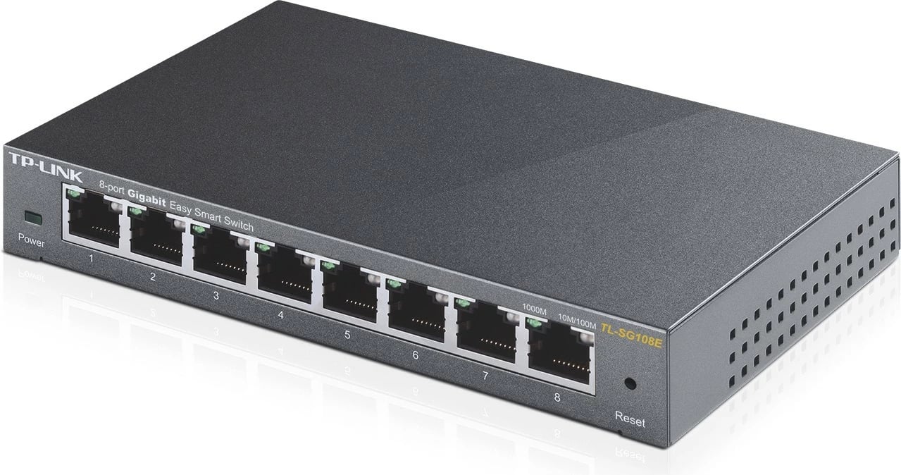 Switch TP-LINK TL-SG108E, 8 porta, Gigabit, Slim