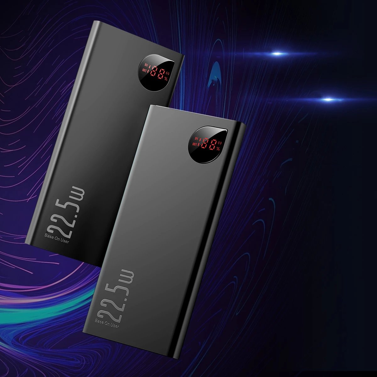 Powerbank Baseus Adaman Metal 10000mAh 22.5W, e zezë