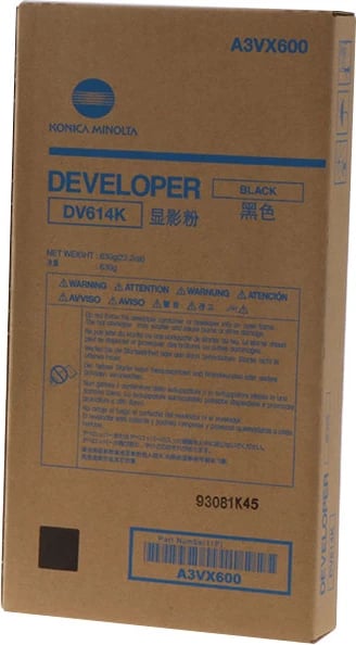 Njësi zhvilluesi, Konica Minolta DV614K / A3VX600, rendiment 1,200,000 faqe, standarde, e zezë