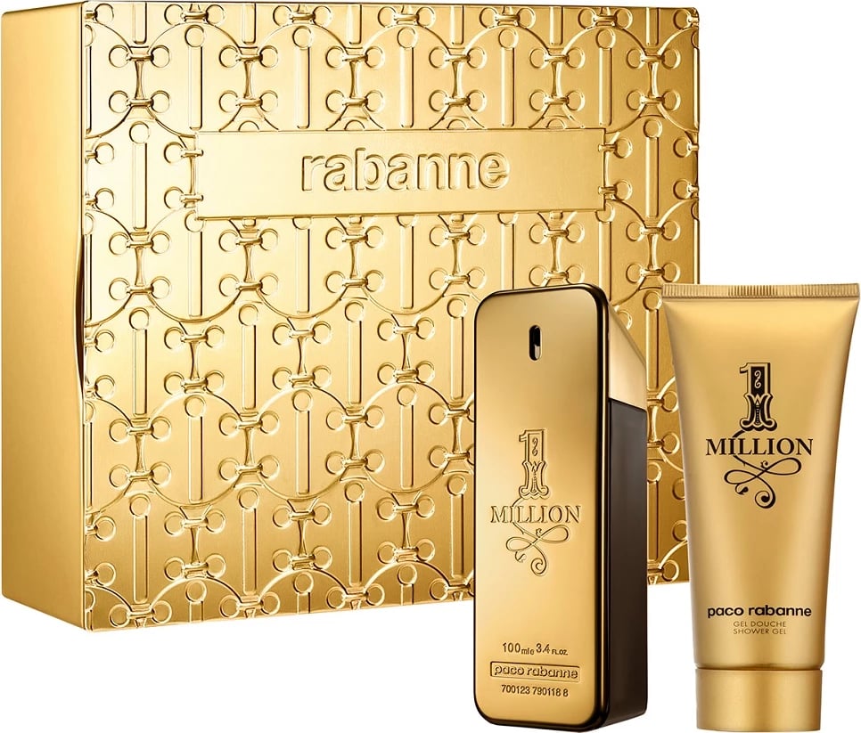 Set Eau de Toilette për meshkuj Paco Rabanne 1 Million, 100ml + xhel dushi 100ml