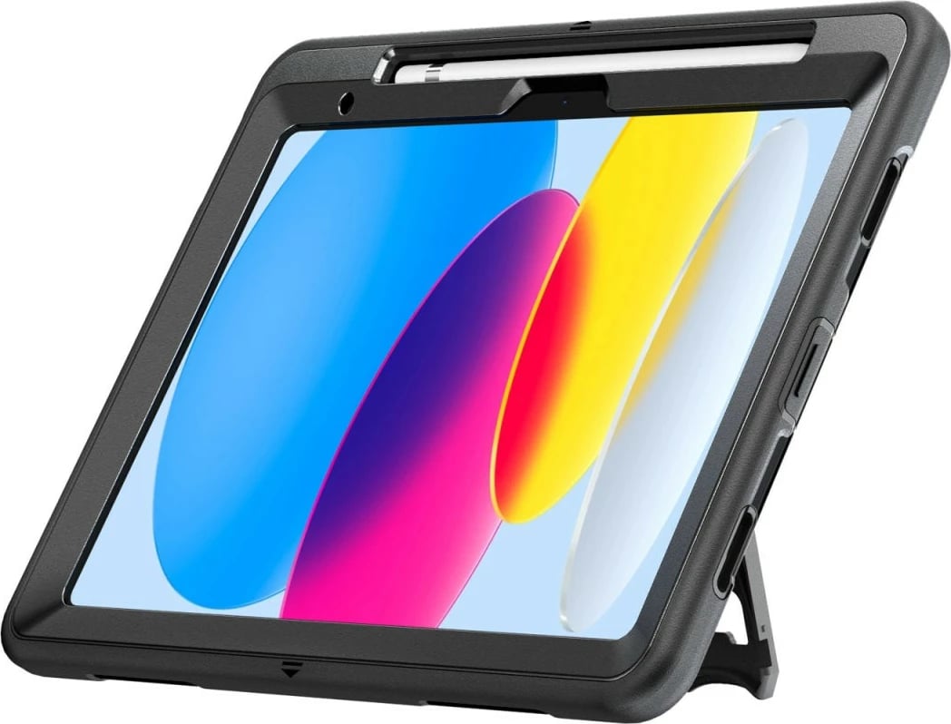 Mbështjellës 4smarts Rugged Case Grip, Apple iPad 10.9 10th Gen.(2022), i zi