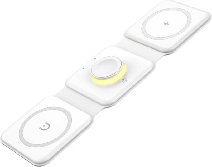 Karikues wireless magnetik Essager EWXCX3-NMC02 3-në-1, 15W, bardhë