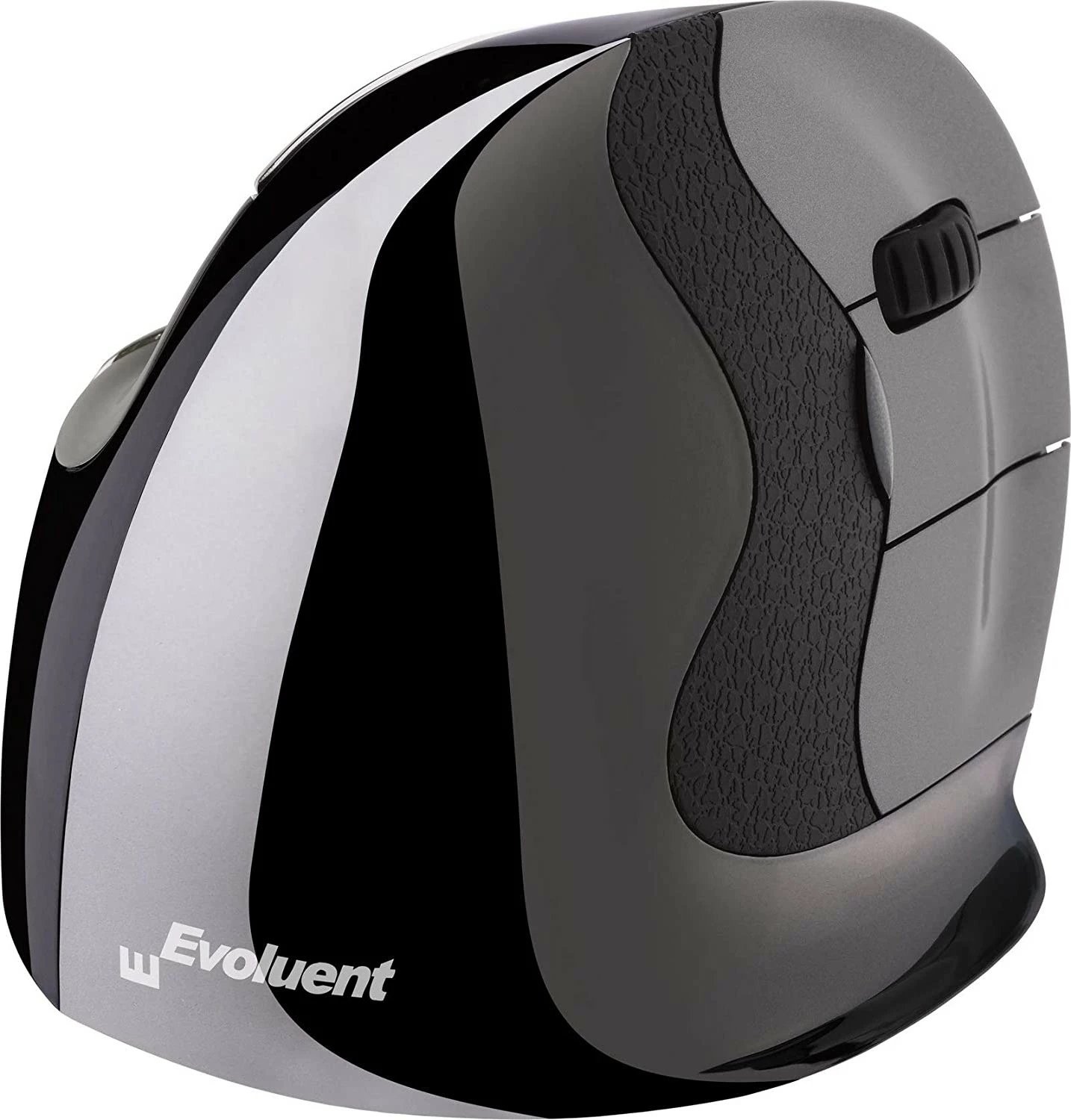 Maus vertikal Evoluent Vertical Mouse D wireless, 6 butona, medium, për dorën e djathtë, zi