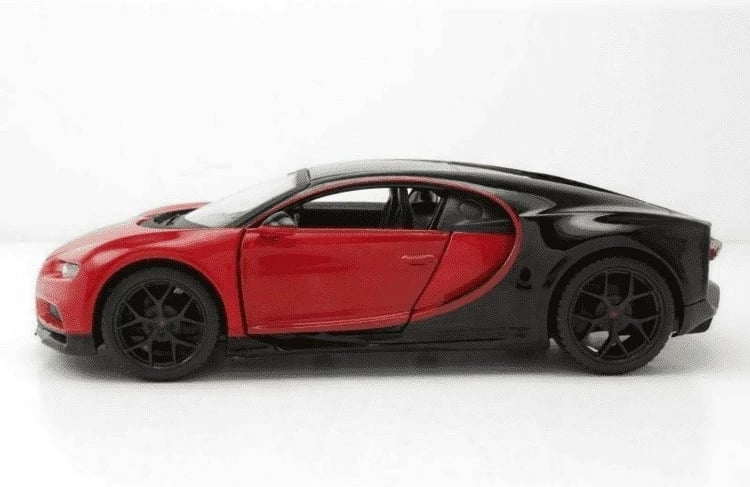 Model veture Maisto Bugatti Chiron Sport 1:24, metal, plastikë, zi-kuqe
