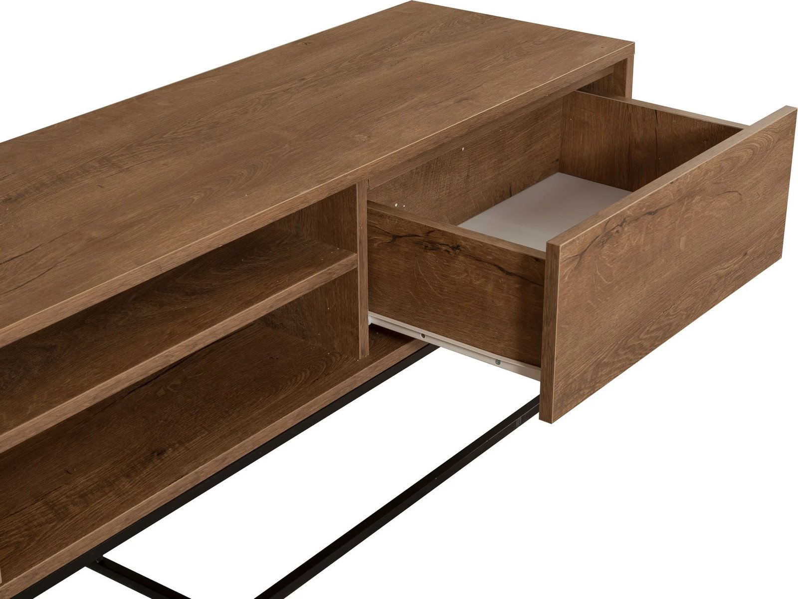 Set mobiljesh për dhomë dite Skye Decor, Laxus Takım 13, ngjyrë arre dhe e zezë